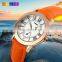 Skmei 1083 Rose Gold Case Ladies Quartz Watches Chrono 30M Waterproof Fashion Leather Watches Women Wrist