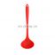 Kitchen utensils silicone spoon with nylon core handle translucent kitchen silicone soup spoon cooking spoon