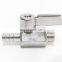 Factory Direct Double Outer Wire Durable Sales Shanghai Stainless Steel Mini Brass Ball Valve
