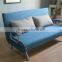 Modern Living Room Steel Structure Cheap Fabric Folding Futon Sofa Bed China Supplier