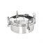 Ss304 SS316l stainless steel hygienic manway door with pressure tank manhole cover