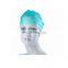 Disposable PP Non woven Strip Clip Cap Bouffant Head Cover Hair Net Surgical Doctor Hat Round Mob Cap