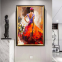 DIY Hand-painted oil painting Rose Oil painting home decoration