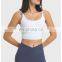 Custom Sexy Straps Beauty Back Sports Fitness Bra Women Long Line Double Straps Shockproof Gym Yoga Wear Apparel