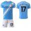 2025-2026 season Manchester City jersey home kit 9# Haaland 17# De Bruyne cross-border short-sleeved football suit set