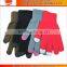 Full Fingers Cotton Knitted Touch Screen Glove for men and women