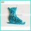 12cm blue plastic christmas tree ornaments shoes