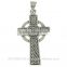Medium Celtic Cross Silver Pendant, pn145