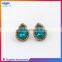 Fashion women's waterdrop shaped crystal earrings, hot sale stud eardrop