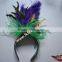 Cheap Feather Chandelle Bao Turkey Feather Headband For Wholesale Party Feather Headdress