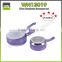 Aluminium high quality uses of sauce pot milk pan set ceramic sauce pan with glass lid and bakelite handle