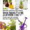 Green glass botthe with garden sprayer for plant sprayer
