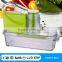 30W DC motor Electric Vegetable & Fruit Mandoline onion slicer with 8 Accessories 1.8L drawer Capacity