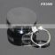 60cm Length Stainless Steel Wire Round Shaped Clips Plastic Metal Retractable Key Ring