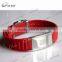 promotional wholesale customized silicone bracelets bio strap with buckle set for men