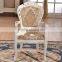 Solid wood antique carved hand French wing royal chair with arm