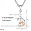 Beautiful jewelry silver color necklace for women swan shape pendant necklaces for women