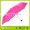 Pink folding umbrella with case