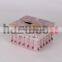 Exquisite crochet tissue box cove pink