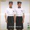 Factory wholesale custom new fashion white color waterproof and oilproof chef work uniform basic french cooking chef uniform