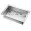 commercial kitchenware stainless steel single bowl sink handmade