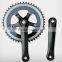 Steel and Alloy 42/52T bicycle chainwheel and cranks