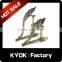 KYOK golden black decor adjustable curtain rod accessories,16/19/22mm metal side curtain bracket,best price curtain rod bracket