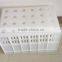 BX0359 24PCS square logistic plastic bottle crate with hole