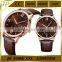 limited new coming genuine leather de longe quartz watch Japan movt