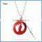 Angel Wing Footprint Enamel Metal Round Belly Bell Musical Sound Ball Pendant Pregnancy Maternity Necklaces BAC-M061