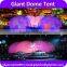 2016 small single layer white inflatable 3D projection dome tent
