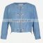 2016 Ladies new style jeans blue Winter jacket