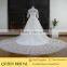 Real Works Plus Size Wedding Dress Long Train Ball Gown 2016