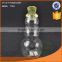 2015 new design Snowman shape glass bottle with lid for Christmas decor