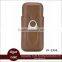 Portable Multi-function leather cigar case with cigar cutter have gift box