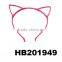 assorted black cat animal ear metal wire headband wholesale