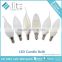 Led Lampen Candle Shape C37 Bulb 6.5w IC Driver E12 E14 E26 E27 Base CE RoHS Certifications Plastic Plus Aluminium Factory Price