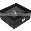 Exquisite Custom Makeing Black Pu Leather Watch Storage Box