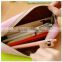 Top quality stylish cheap simple fancy candy color pencil case for teenagers
