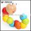 Colorful Insects Twist Caterpillars Wooden Children Educational Toys