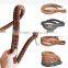 hand-knitted pet dog genuine leather leash without collar for medium large dog