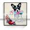 Modern art canvas dog oil painting for livingroom decoration