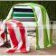 100 cotton Multi colors stripes bath towel blanket for promotion