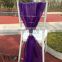 Purple organza chair sashes