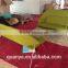 Fashionable fiberglass frame upholstery nice fabric womb sofa