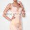 Plus size and ODM Natural silk siamesed shapewear with firm tag