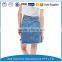 Coustomized Women Summer Sexy beaded Denim mini Skirts/jean skirt