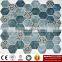 IMARK 3D Inkjet Printing Comment tiles in 2" Hexagonal Glass Mosaic Tile CODE IH6-007