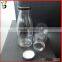 Personalized Pattern Clear Glass Milk Package Bottle With Black Metal Lid