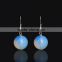 Eco-friendly Alloy Stone Earring Jewelry Ball Pendants Clear Opal Dangle Earrings